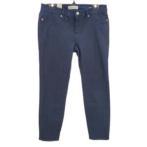Henry & Belle Womens 32=14 Mid Rise Super Skinny Ankle Jeans Onyx Dark Wash New